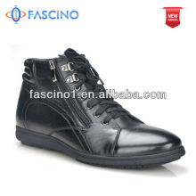 Men casual leather sole boots