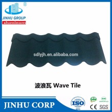 JH112 Arctic blue wave tile stone coated metal roof tile manufacture