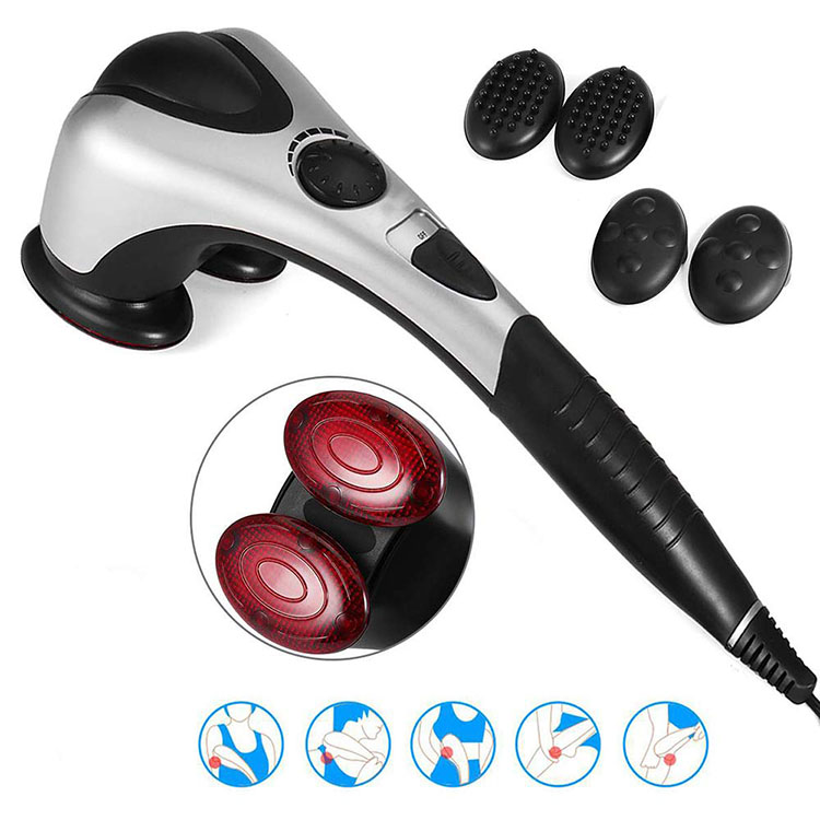 Factory direct electric massage hammer infrared rod roller double slider to enhance blood circulation