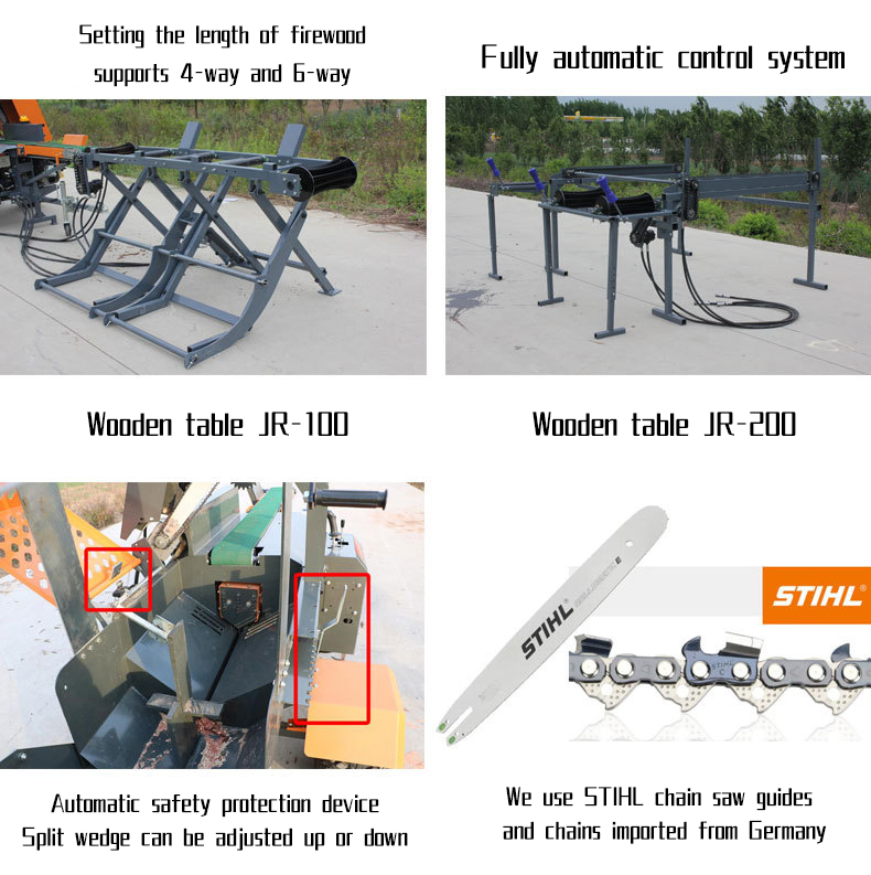 Automatic Circular Saw Firewood Processor With Wood Chipper And Lift ...