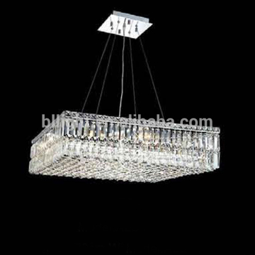 Square crystal decorative chain for hanging lamp