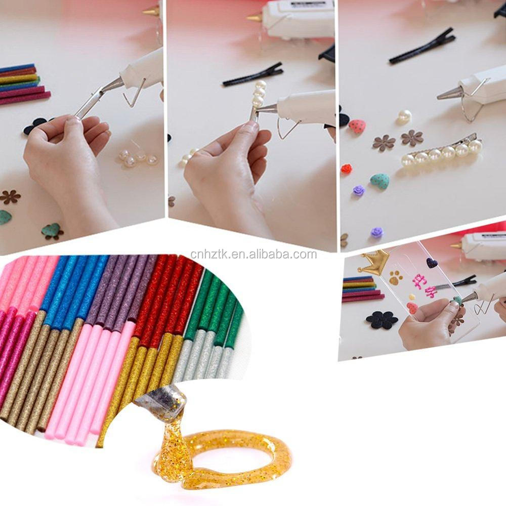 Colorful hot melt glue sticks glitter hot melt glue sticks