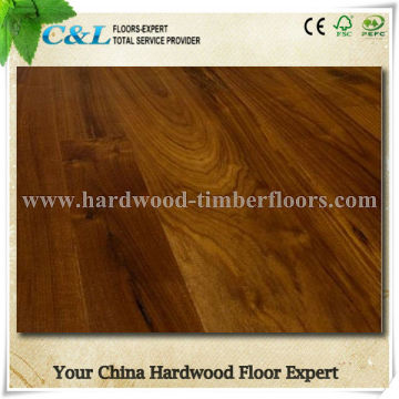 Anti-slip smooth surface American walnut solid timber flooring