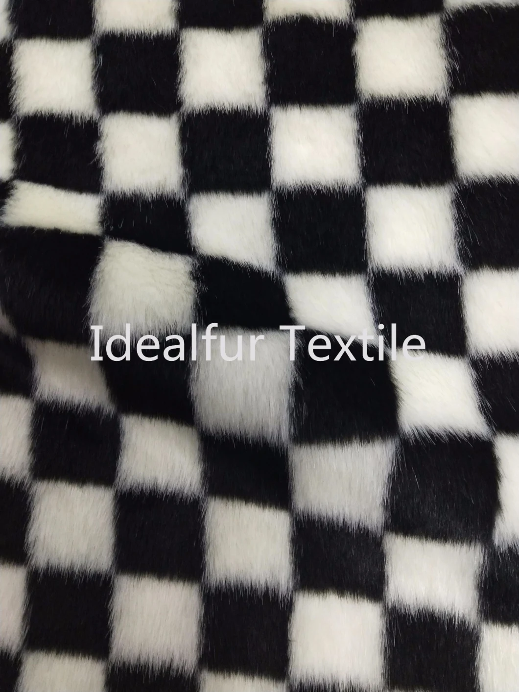 Lattice Jacquard Mink Imitation Fur