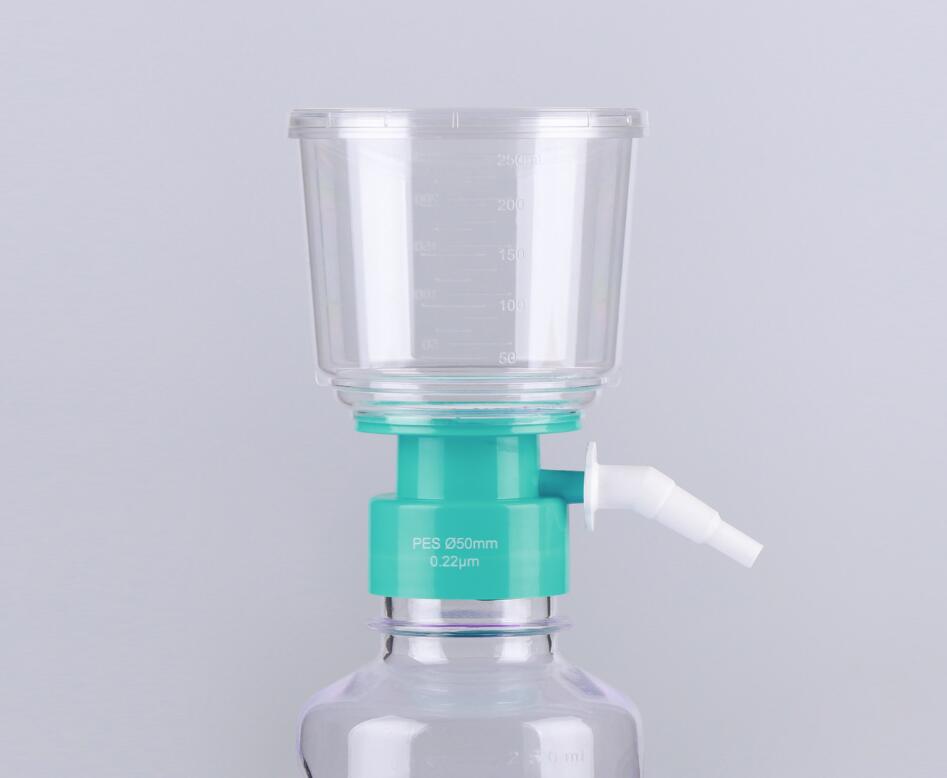 250 ml PVDF membranebottle top vakuumfilter