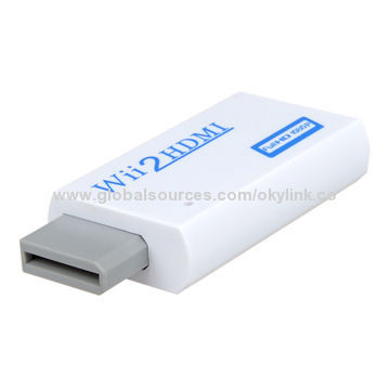 Wii to HDMI Adapter, Supports All Wii Display Modes, NTSC 480i 480p, PAL 576i