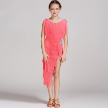 Yellow Girl International Tassels Dancing Dresses