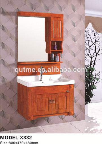 Autme solid wood bathroom vanity mirror cabinet