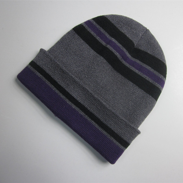 Striped Cuff Beanie