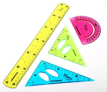 New Products Eco-friendly  Clear PVC Flexible Ruler