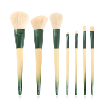 Oem new arrival private label 7Pcs bamboo makeup brush set high quality makeup brushes