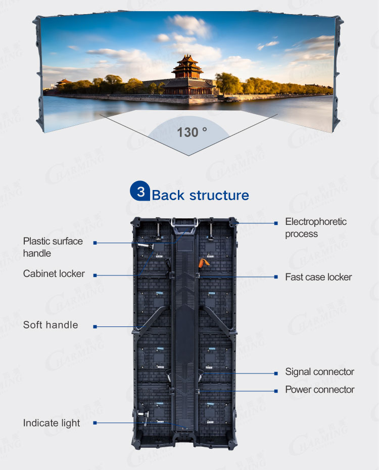 fast delivery stock outdoor Nation star led display P3.91 500*1000mm rental screen