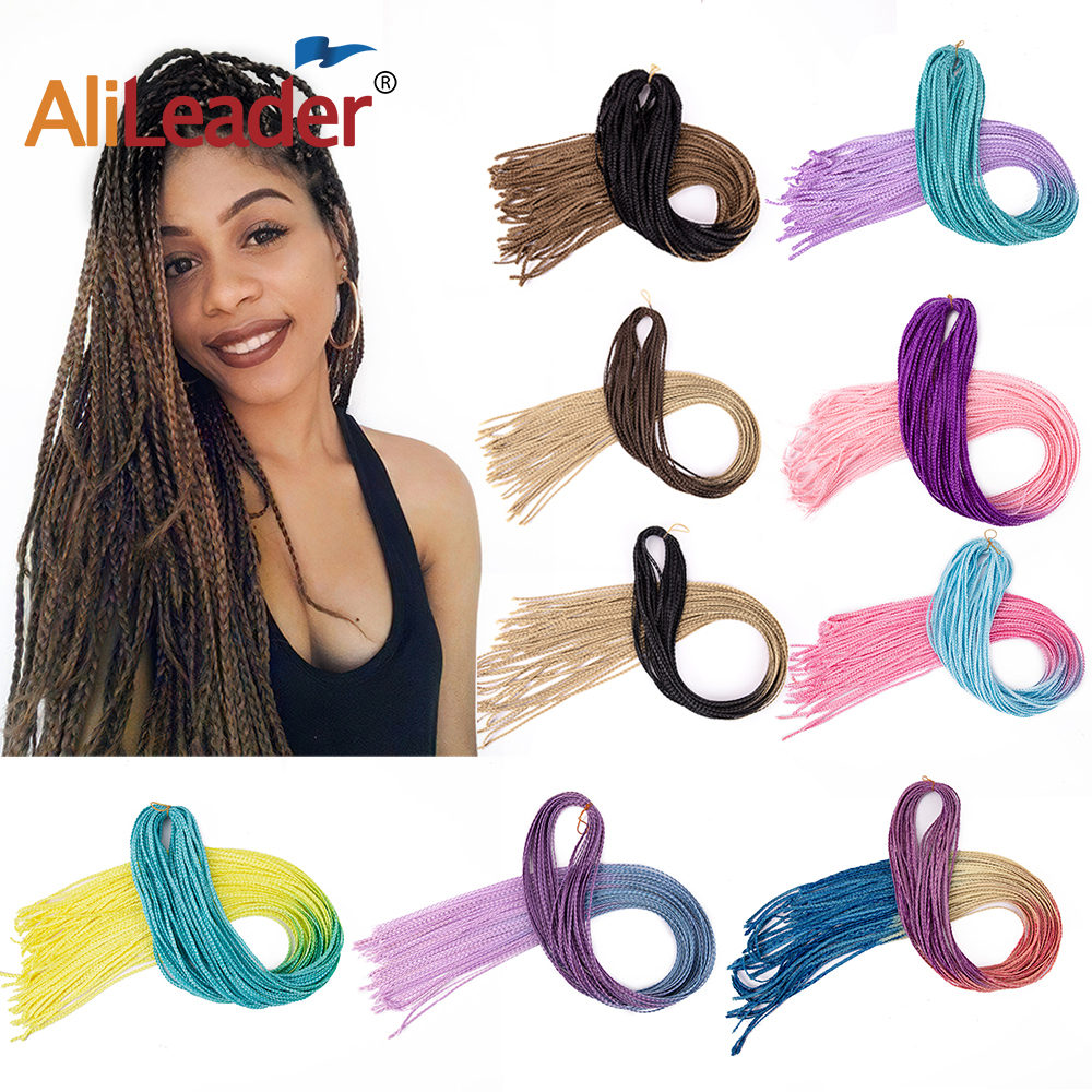 Synthetic Thin Zizi Braids Micro Box Braids Crochet Hair