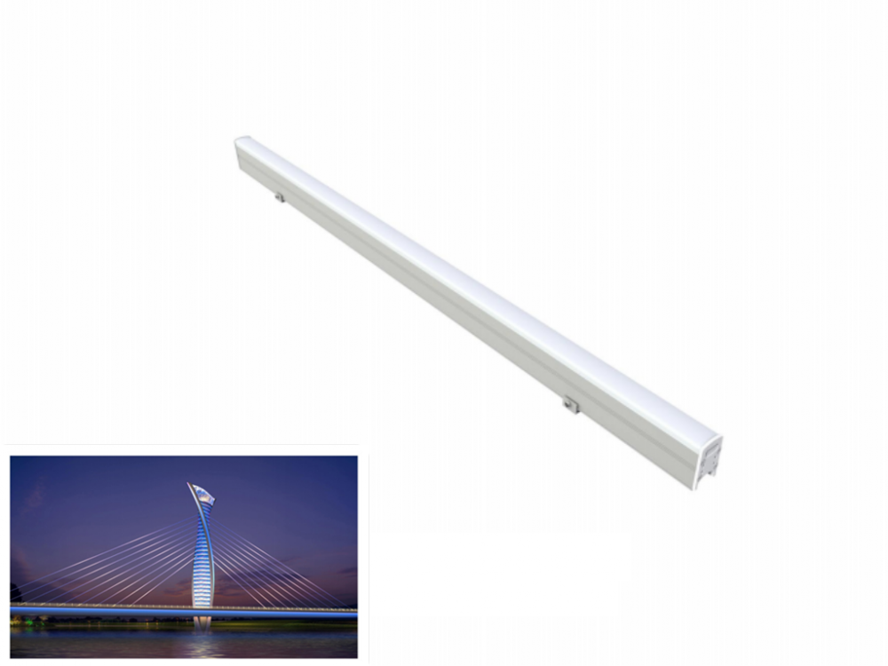 Luz linear de LED externa muito resistente ao tempo