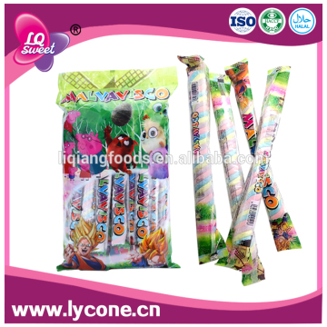 Wholesale colorful long twist marshmallow candy
