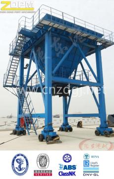 Mobile loading and unloading hopper