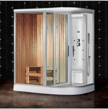 finland wood room fiberglass sauna room combined steam shower units
