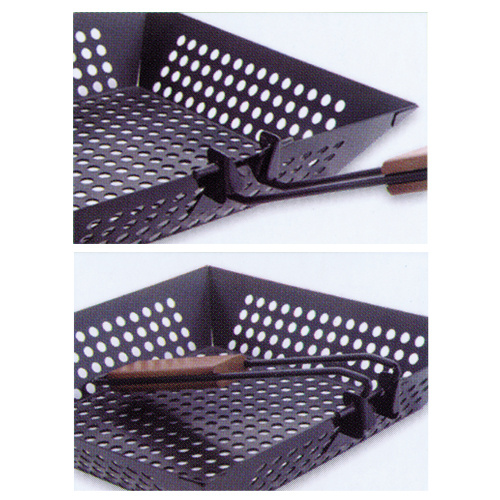 non-stick bbq top rack with flexional handle