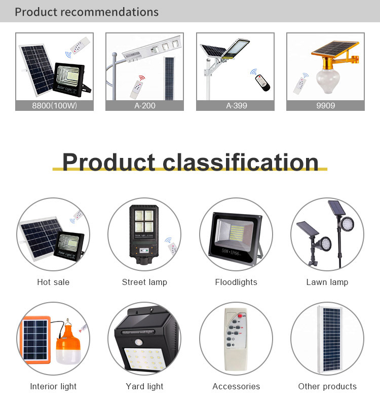 Solar LED Street Light 300W Road Lamp Housing With Die-casting Aluminum Housing