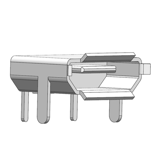 Micro usb Fêmea SMT Dip com flange