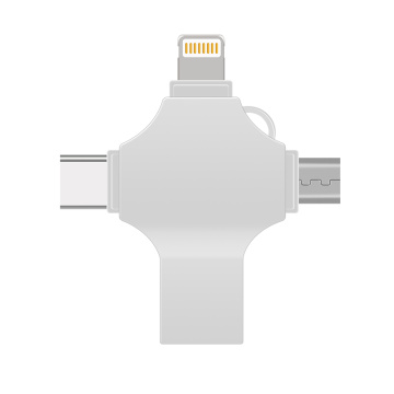 4 em 1 unidade flash USB para iphone