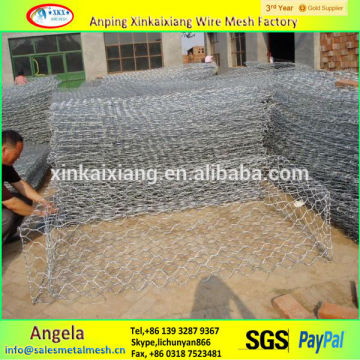 hot galvanized gabion basket / gabion box wire fencing made in china