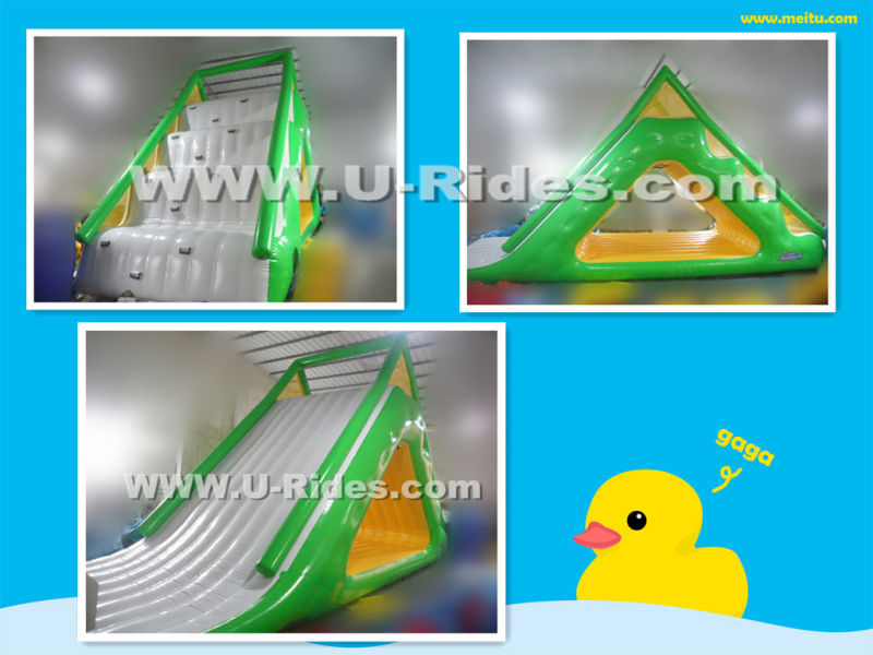 0.9mm PVC Tarpaulin Inflatable Water Slide Used in Sea