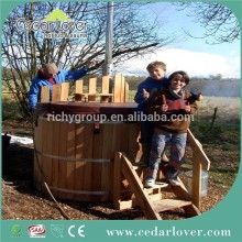 Wooden round spa pack for hot tub