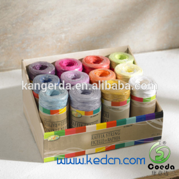 colofrul raffia string for gift packing