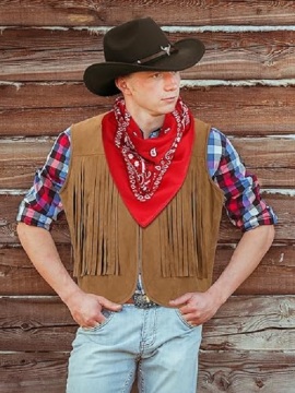 Western Outfits for Men Cowboy for Halloween Cosplay