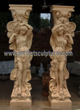 Porch Column with Stone Marble Granite Sandstone (QCM140)