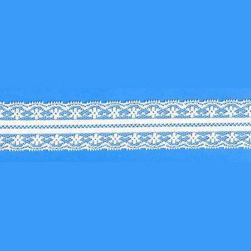 Nylon Lace, Made of 100% Nylon, Available in Various Patterns