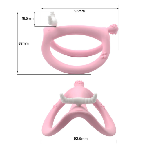 Nouvelle arrivée des jouets de dentition de vache en silicone