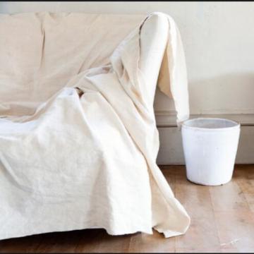 dustproof canvas drop cloth for slipcover