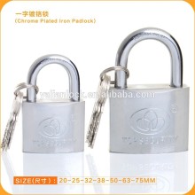 2015 Hot Sale Cheap Silver Chrome Plated Iron Padlock