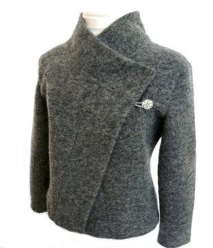 Wool viscose boiled wool fabric for melange colours