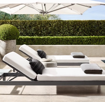 Stackable Aluminum Outdoor Pool Chair Sun Lounger