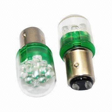 Automotive Bay15d Led Light Bulbs For Cars , Auto Stoplight With Pc Cover