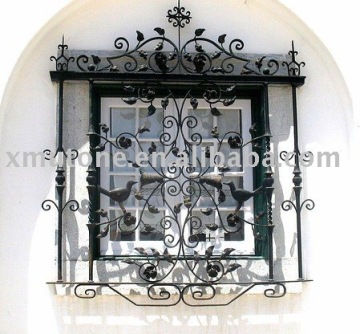 wrought iron windows