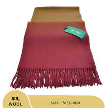 70*200cm thick gradient color wool pashmina shawl