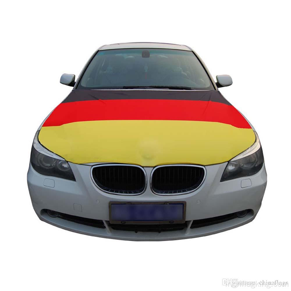 Drapeau du Pérou Drapeau de capot de voiture 100% tissus élastiques 100*150cm