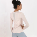 IBlue Sleeve Long Sleeve esheshayo eyomile ye-Gauze Sport