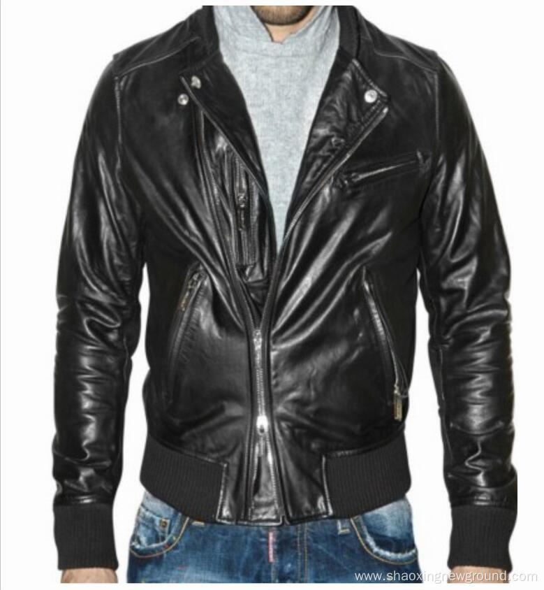 fashion and warm men's jacket in winter