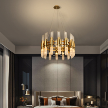 Hotel Round Glass LED Chandelier Light