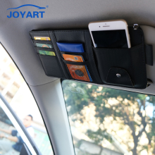 Durable Leather Car Interior Sun Visor with Document Organizer