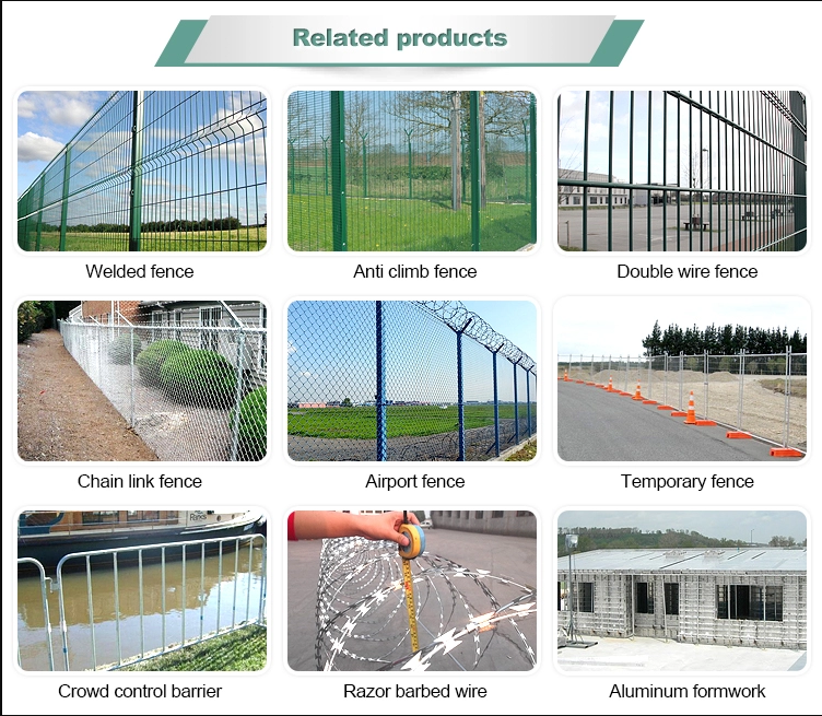 RAL Colors 358 Anti-climb Welded Wire Mesh Security Fence Anti-cut Fence