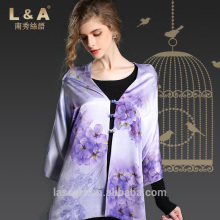 The high quality silk scarf shawl Double scarf shawl purple