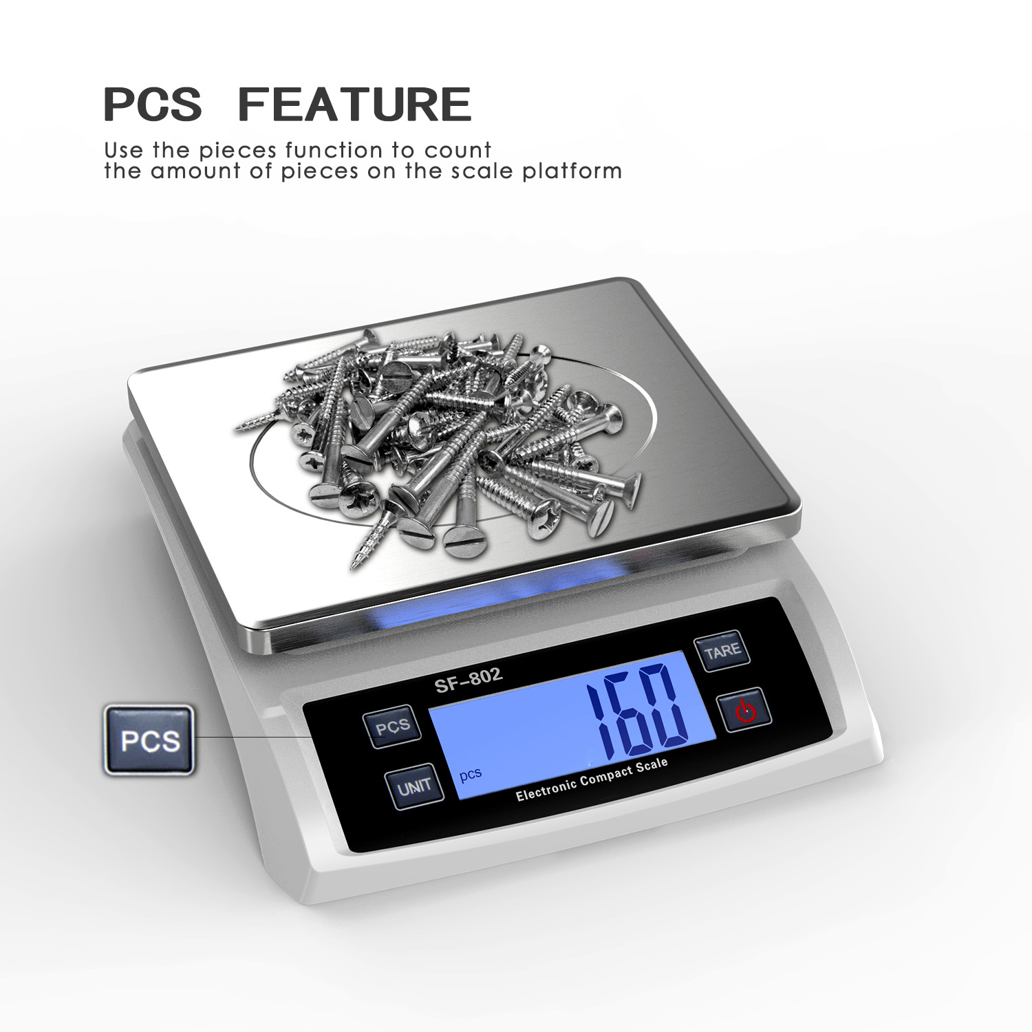 SF-802 30KGS stainless steel digital postal shipping weighing Scale