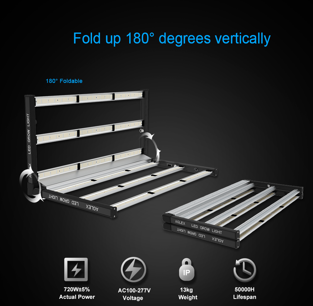 LED Cultive Light 6FT 720W para plantas de interior