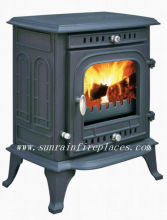 cast iron wood fireplace stove